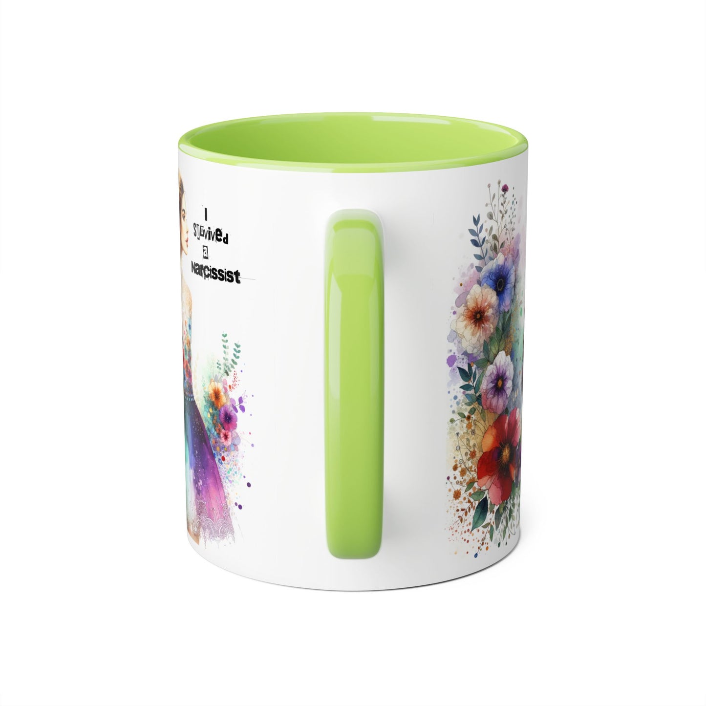Colorful Floral Quotes Coffee Mug, Gift for Flower Lovers, Inspirational Mug, Unique Tea Cup, Perfect for Birthdays