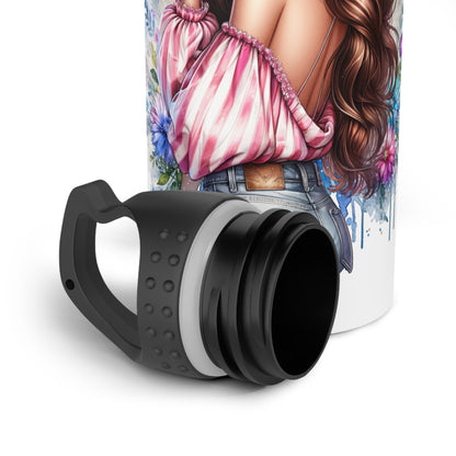 I Don't Make Mistakes, I Date Them Stylish Stainless Steel Water Bottle, Trendy Hydration Flask, Eco-Friendly Gift, Fitness Water Bottle, Floral Water Bottle, [...]