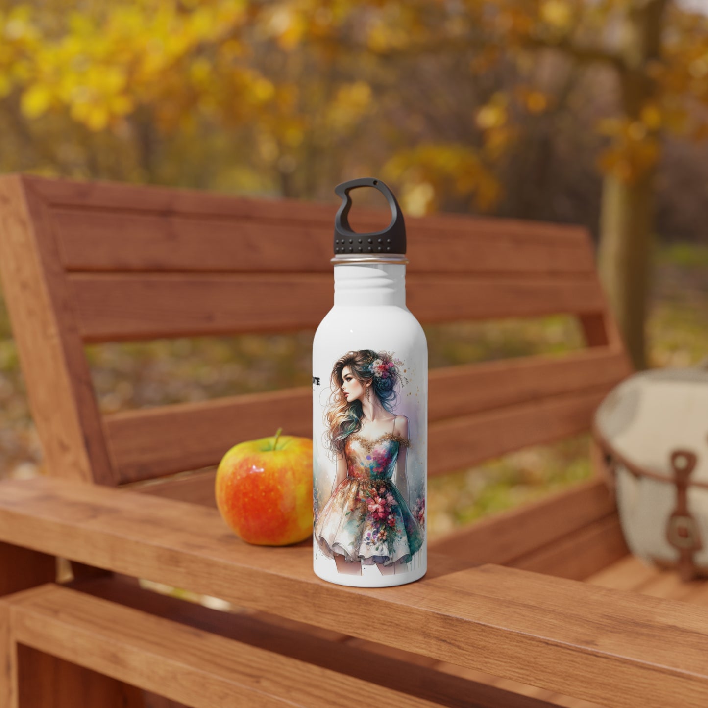 I'm Too Cute For My Ex Stainless Steel Water Bottle with Stylish Design, Cute Water Bottle, Personalized Gym Bottle, Floral Sport Bottle, Gift for Her