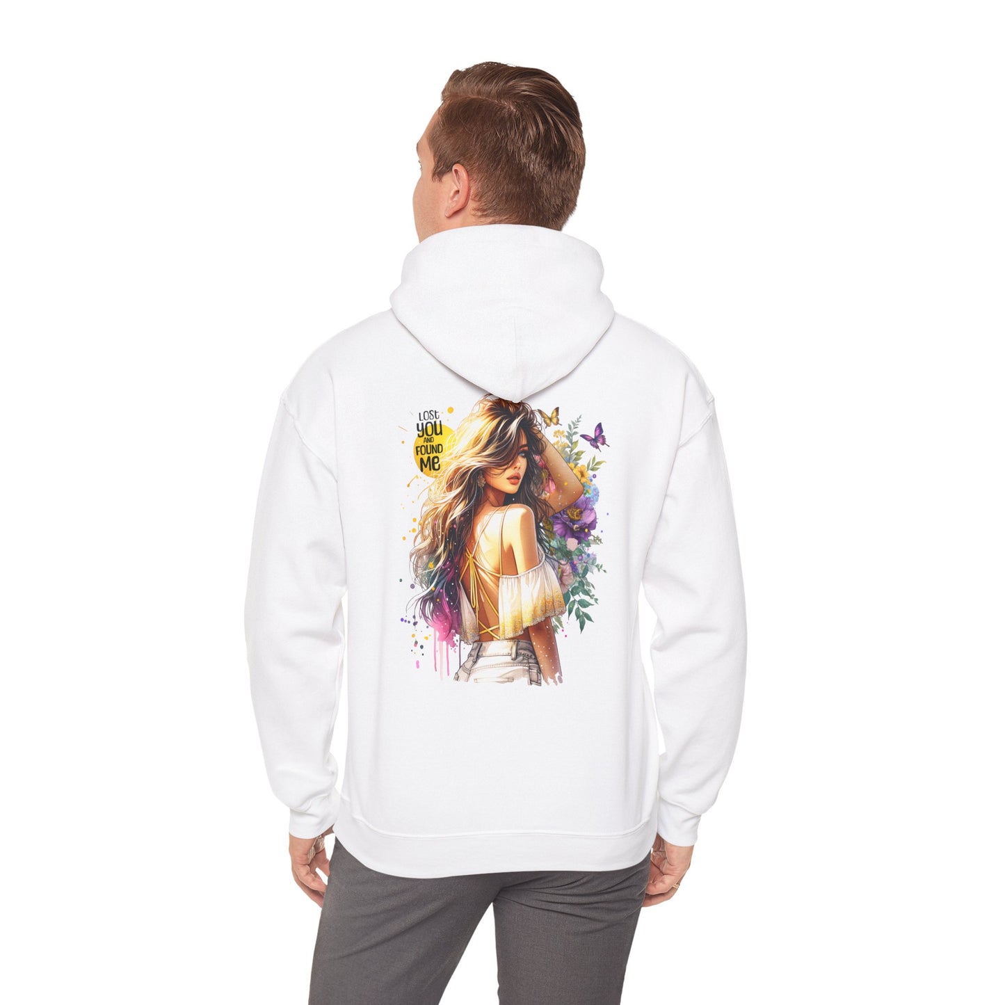 Breakup Hoodie - Unisex Hooded Sweatshirt Lost You and Found Me Design