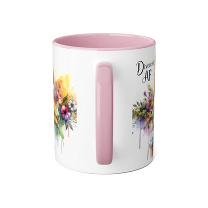 Empowering Divorced AF Accent Mug | Inspirational Coffee Cup for Fostering Positivity, Self-Care, Gifts for Newly Divorced, [...]