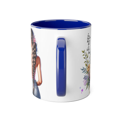 I Was Married Before But I'm Better Now Stylish Floral Accent Mug, Perfect Gift for Tea and Coffee Lovers, Unique Drinkware, Bridal Shower Gift, Inspirational Quote Mug