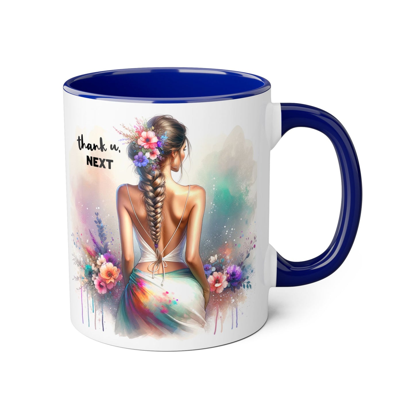 Thank U, Next Floral Thank You Accent Mug, Colorful Coffee Cup for Gifts, Inspirational Drinkware for Friends, Birthday, Teacher Appreciation, [...]