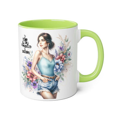 Funny Accent Mug - My Taste in Men is Probably a Disability Humor 11oz Cup