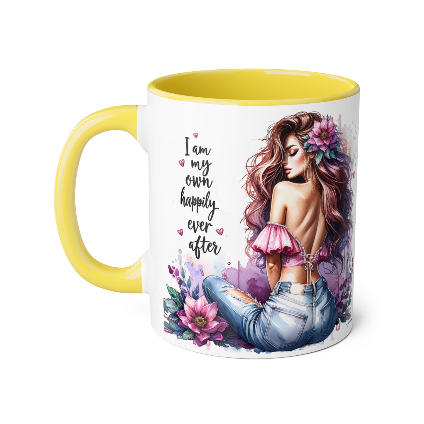 I Am My Own Happily Ever After Empowering Self-Love Accent Mug - 11oz