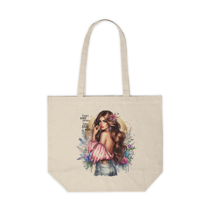 I Don`t Make Mistakes, I Just Date Them Beautiful Floral Canvas Shopping Tote, Eco-Friendly Shopping Bag, Gift for Her, Boho Tote, Summer Vibes, Everyday Essentials