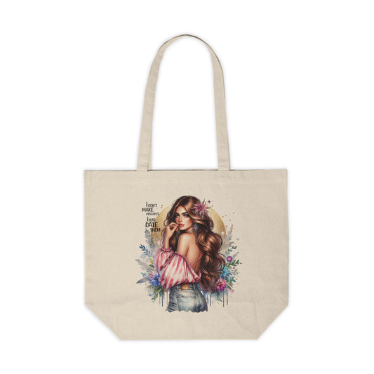 I Don`t Make Mistakes, I Just Date Them Beautiful Floral Canvas Shopping Tote, Eco-Friendly Shopping Bag, Gift for Her, Boho Tote, Summer Vibes, Everyday Essentials