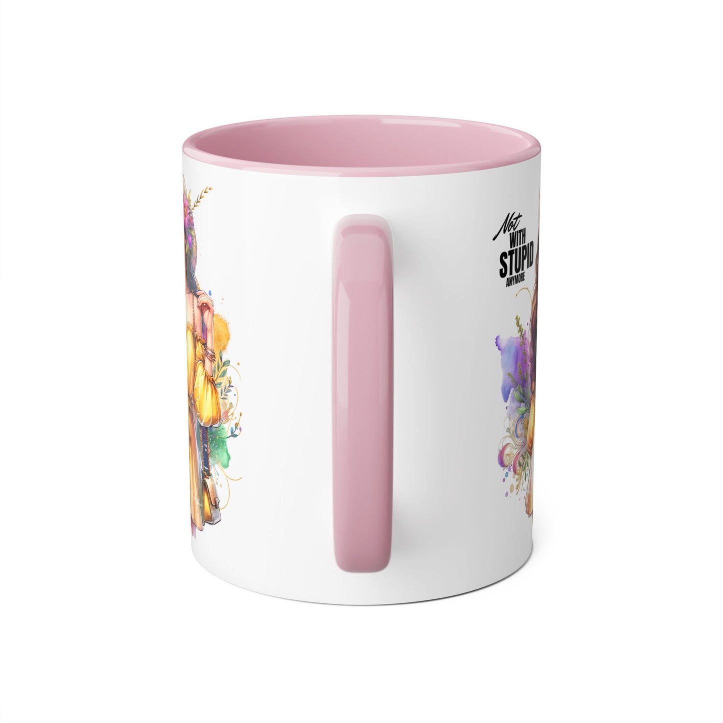 Not With Stupid Anymore Humoristic 11oz Accent Mug