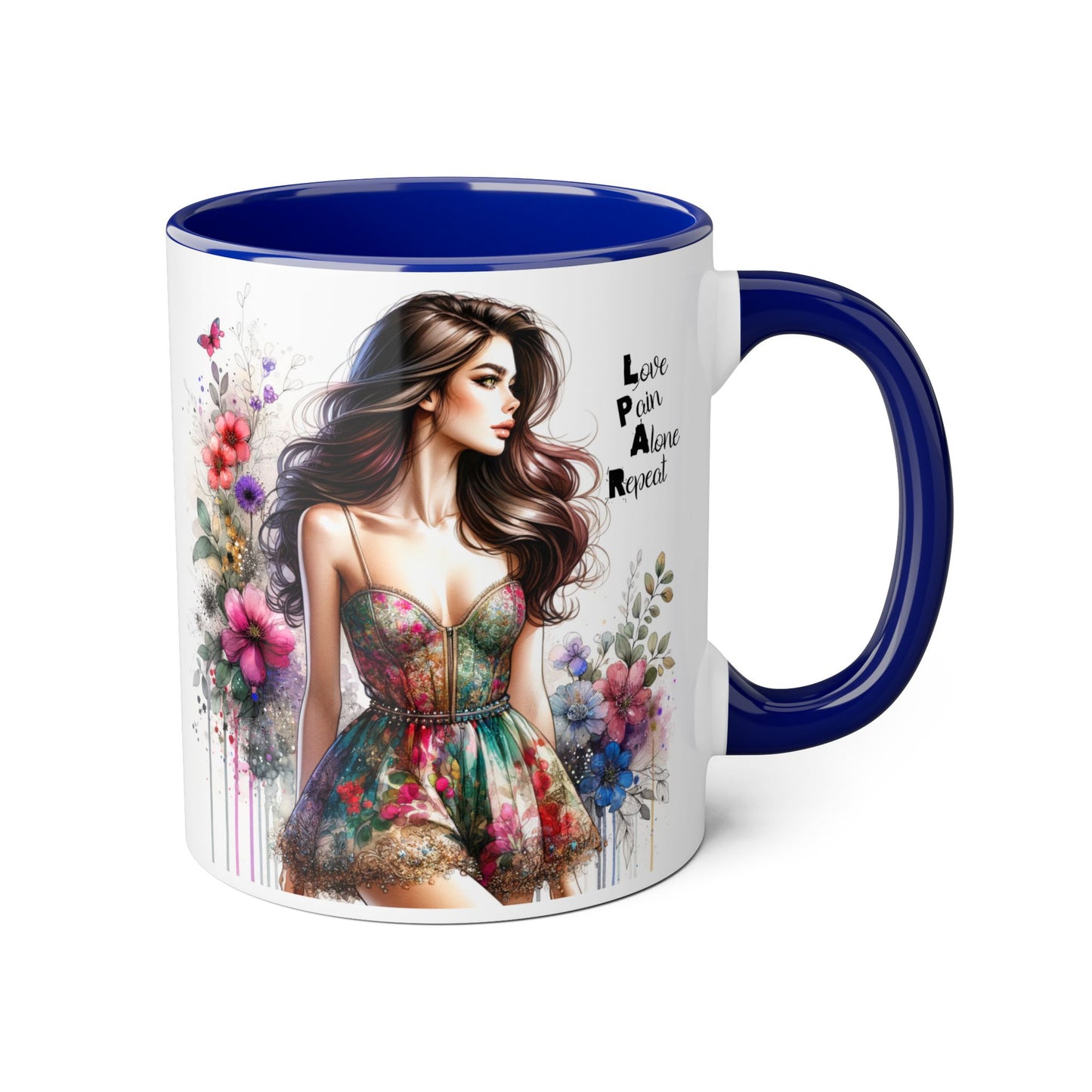 Chic Floral Accent Mug | Inspirational Coffee Cup, Perfect Gift for Friends, Tea Lovers, Birthday, Encouragement, Appreciation