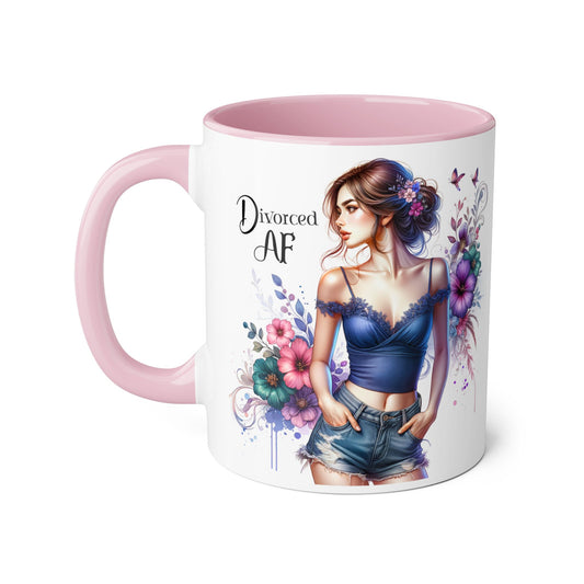 Mug - Divorced AF 11oz Accent Mug