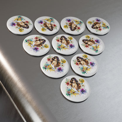 Thank U, Next  Decorative Round Magnet, Gifts for Her, Refrigerator Decor, Chic Home Accessory, Unique Birthday Gift