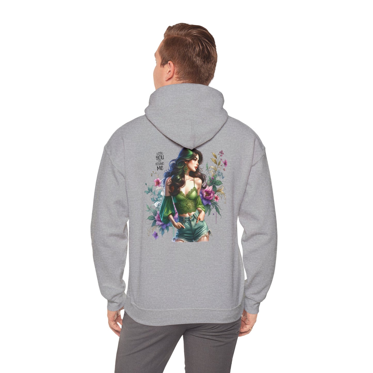 Breakup Hoodie - Unisex Hooded Sweatshirt Lost You and Found Me Design