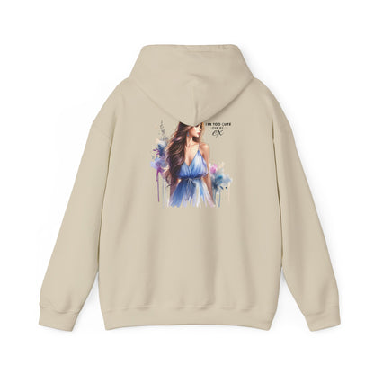 I'm Too Cute For My Ex Stylish Artistic Hoodie, Cozy Sweatshirt for All Occasions, Perfect Gift for Fashion Lovers, Trendy Layering Essential, Great for Holidays
