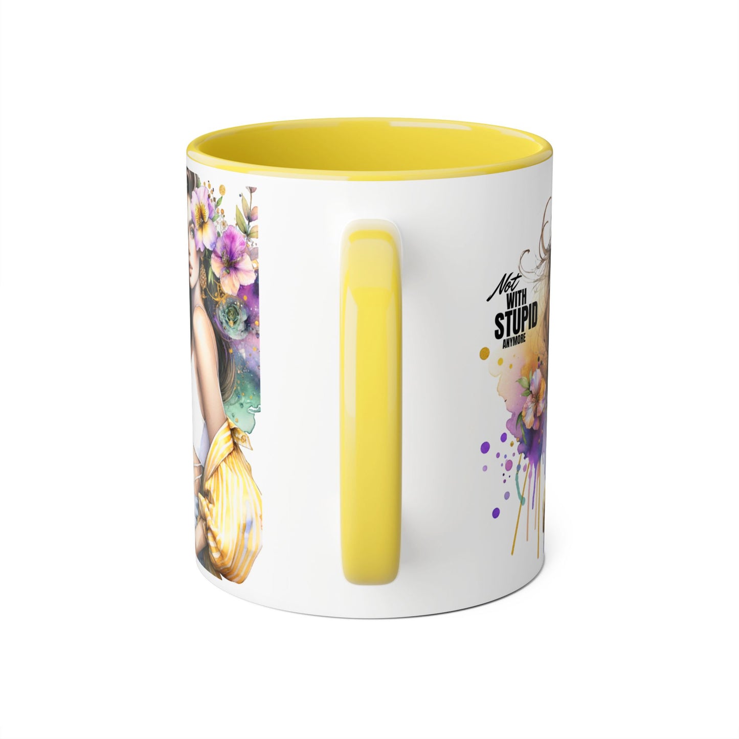 Mug - Not With Stupid Anymore Humoristic 11oz Accent Mug