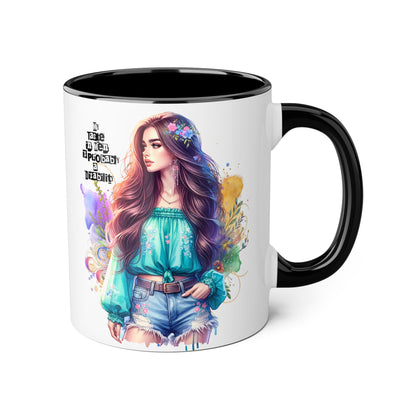Funny Accent Mug - My Taste in Men is Probably a Disability Humor 11oz Cup