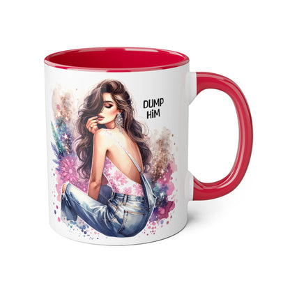 Mug - Dump Him Accent Mug, 11oz