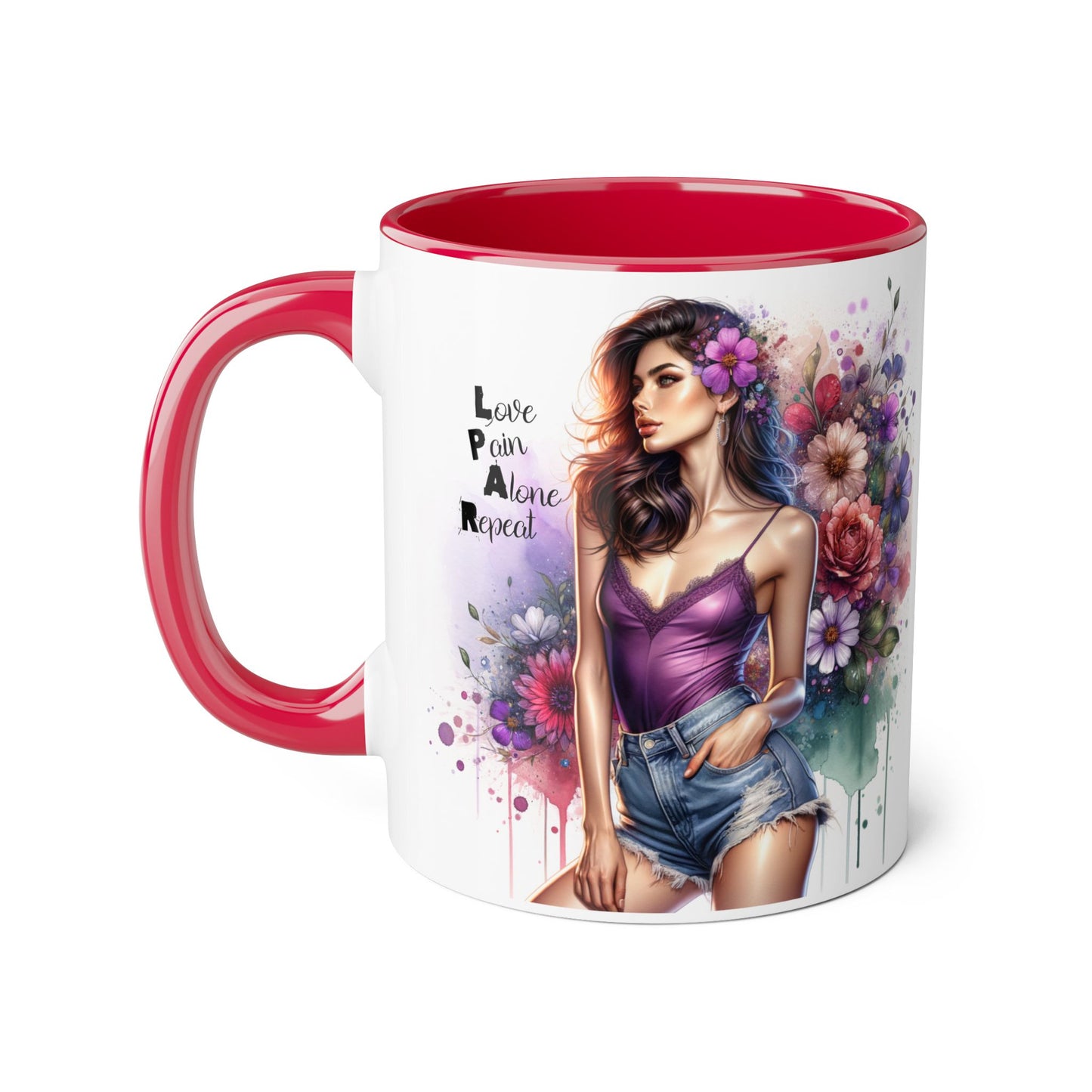 Floral Design Mug, Artistic Coffee Cup, Unique Gift, Vibrant Home Decor, Inspirational Drinkware, Birthday Present