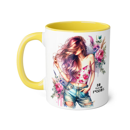 Funny Accent Mug - No Time For F*boys 11oz