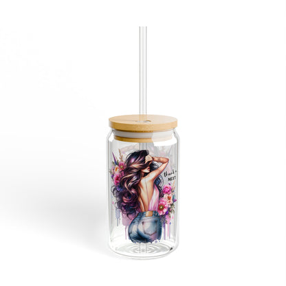 Thank U, Next Stylish Sipper Glass with Artistic Design – Perfect for Home Decor, Gifts, & Celebrations, Kitchen Companion, Eco-Friendly Drinkware