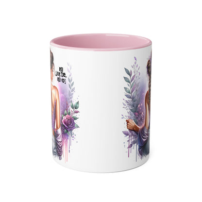 It's Not Me, It's You Humoristic Boho Chic Accent Mug, Inspirational Coffee Cup, Floral Design Mug, Unique Gift for Her, Self-Love and Motivation Mug