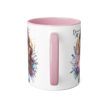 Empowered Diva Mug-Divorced AF, 11oz - Dreamy Floral Design, Perfect Gift for Divorced Friends, Birthday, Self-Care, Coffee Lovers
