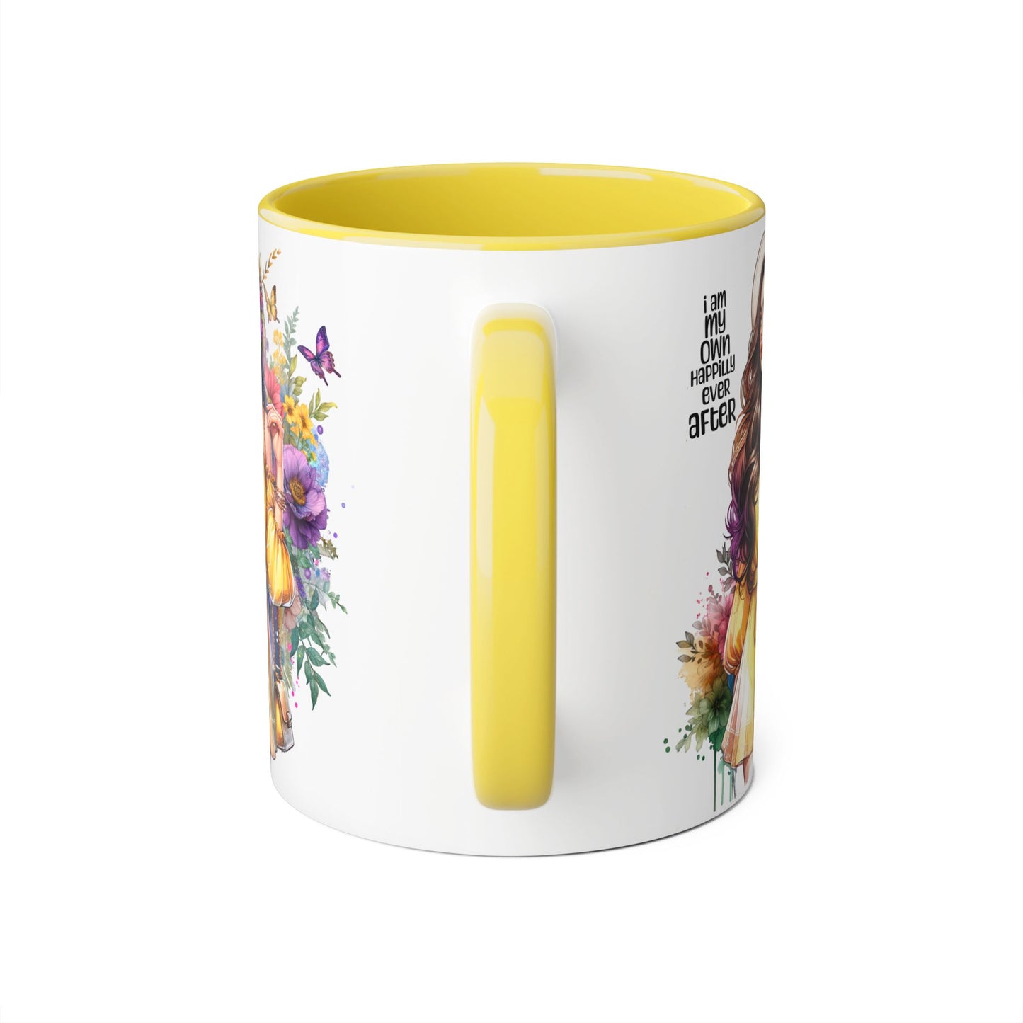 I Am My Own Happily Ever After Empowering Accent Mug: My Own Aesthetic Ever After, Unique Gift, Inspirational Coffee Cup, Artistic Drinkware, Home & Office Decor