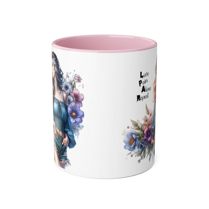 Bohemian Accent Mug, 11oz - Perfect Gift for Art Lovers, Home Decor, Coffee, Tea, Inspirational Quotes, Unique Artwork