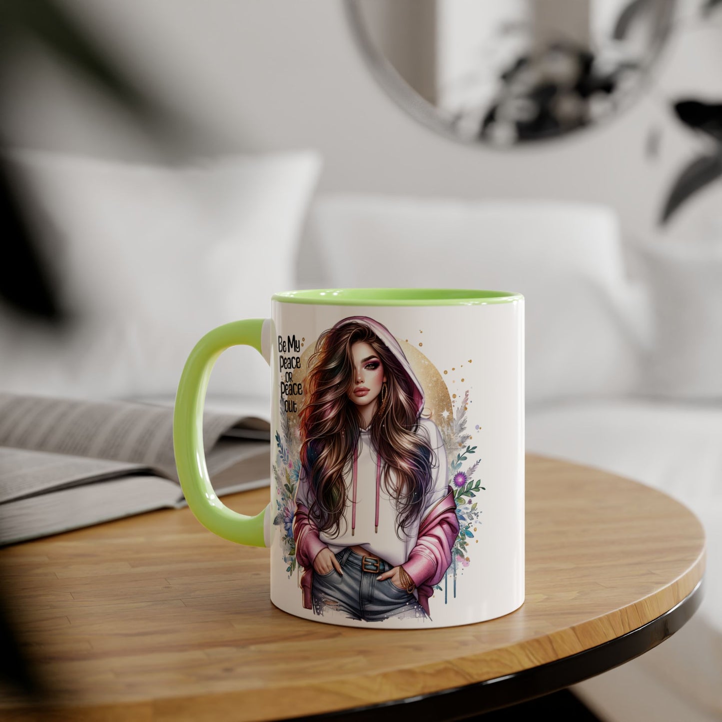 Mug - Be My Peace or Peace Out Accent Mug