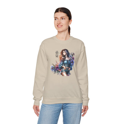 Lost You And Found Me Whimsical Floral Crewneck Sweatshirt | 'Until You Came to Me' Quote | Cozy Gift for Her, Floral Sweatshirt, Relaxed Style, Casual Wear