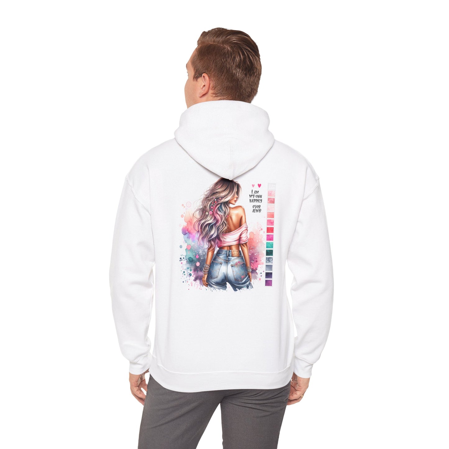 I Am My Own Happily Ever After Colorful Art-Inspired Unisex Hoodie – Perfect for Creative Souls