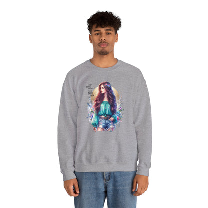 I Don`t  Make Mistakes, I Just Date Them Colorful Bohemian Crewneck Sweatshirt, Cozy Apparel, Unique Gift, Casual Wear, Inspirational Fashion, Artist Design