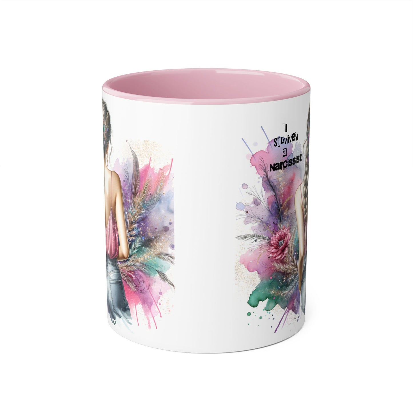 Artistic Narcissist Mug - 11oz Coffee Cup, Unique Gift, Inspirational Quote, Floral Design, Perfect for Friends & Family