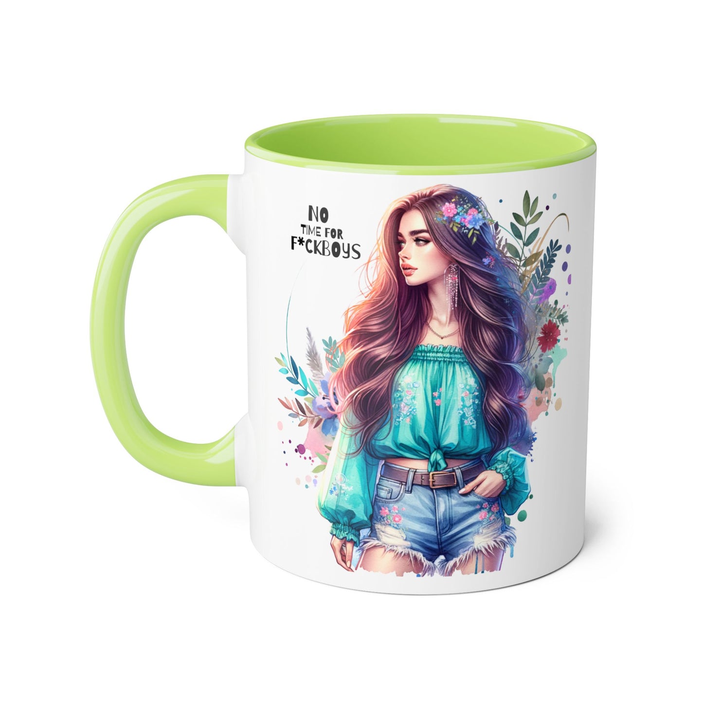 Funny Accent Mug - No Time For F*boys 11oz