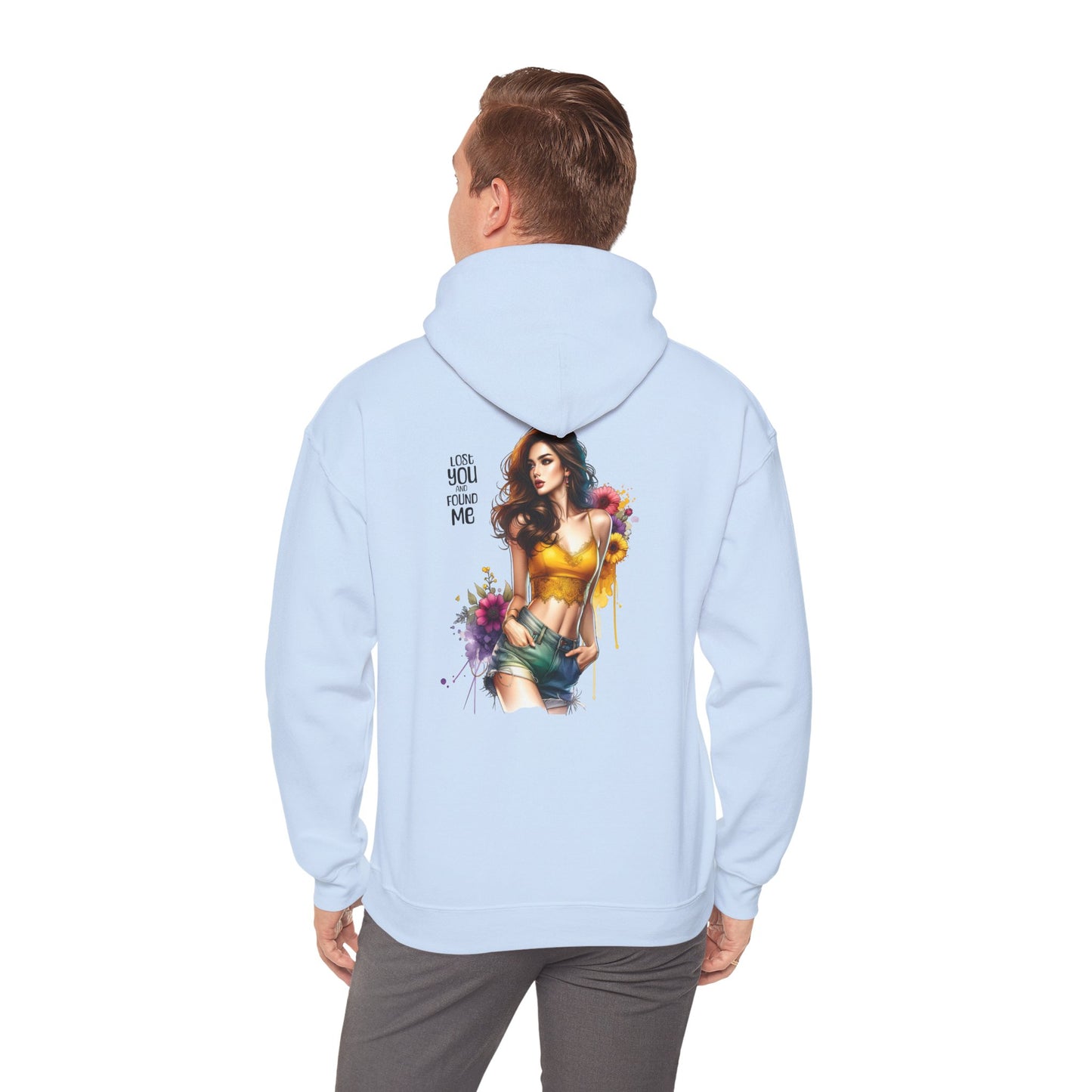 Breakup Hoodie - Unisex Hooded Sweatshirt Lost You and Found Me Design