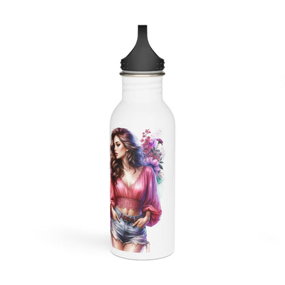 I'm Too Cute For My Ex Stylish Stainless Steel Water Bottle, Cute Ex Gift, Floral Water Bottle, Trendy Hydration, Fitness Accessory, Unique Gift Idea