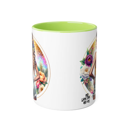 It's Not Me, It's You Humoristic Beautiful Floral Accent Mugs - Unique Coffee Cup for Art Lovers, Perfect Gift for Home Decor, Birthday, or Wedding