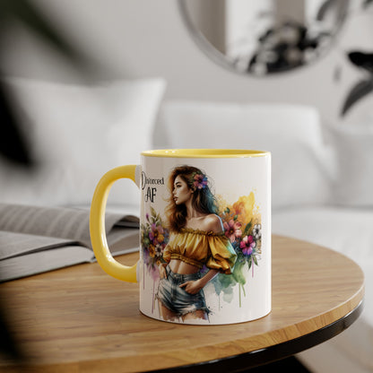 Empowering Divorced AF Accent Mug | Inspirational Coffee Cup for Fostering Positivity, Self-Care, Gifts for Newly Divorced, [...]