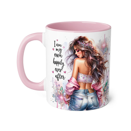 Empowering Accent Mug - "I Am My Own Happily Ever After" - 11oz
