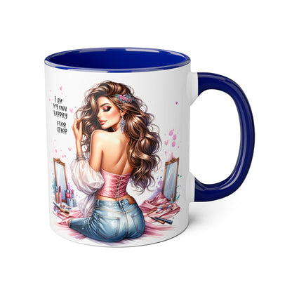 I Am My Own Happily Ever After Empowered Beauty Accent Mug - 11oz Inspirational Coffee Cup for Self-Love and Confidence