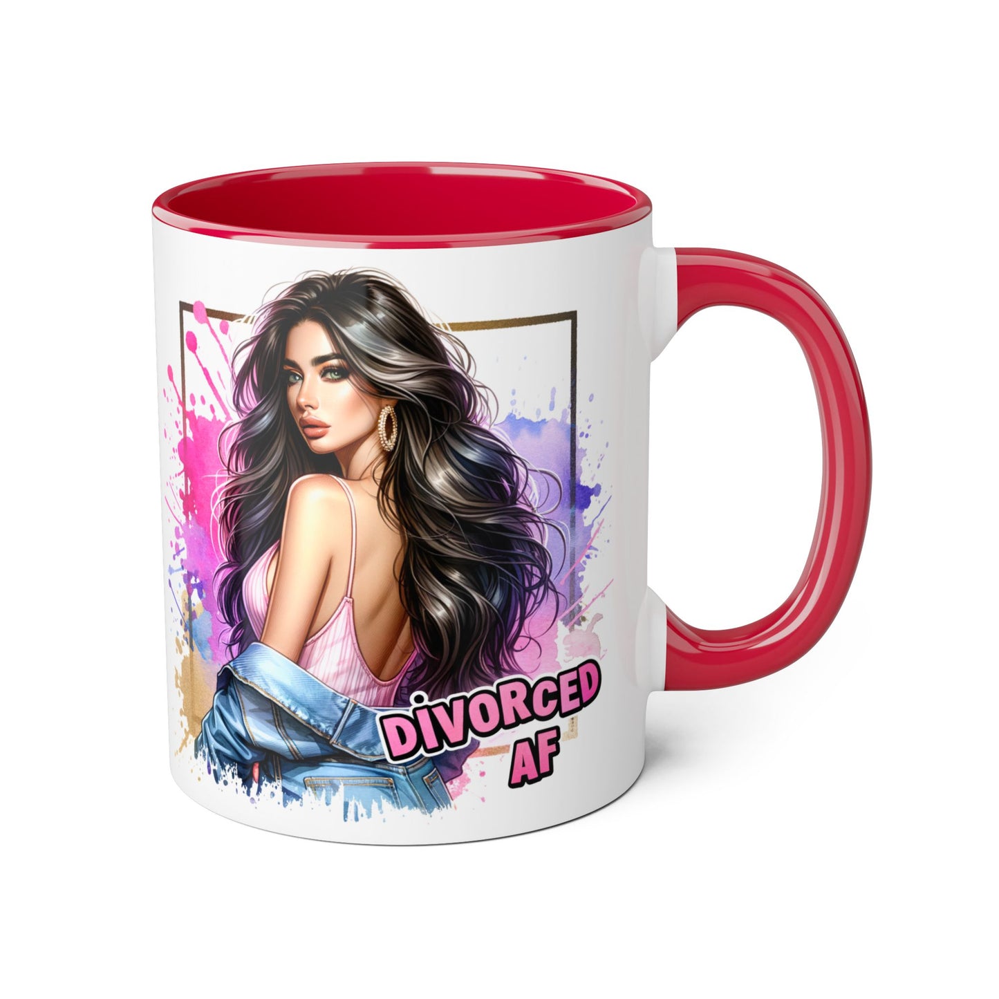 Mug - Divorced AF 11oz Accent Mug