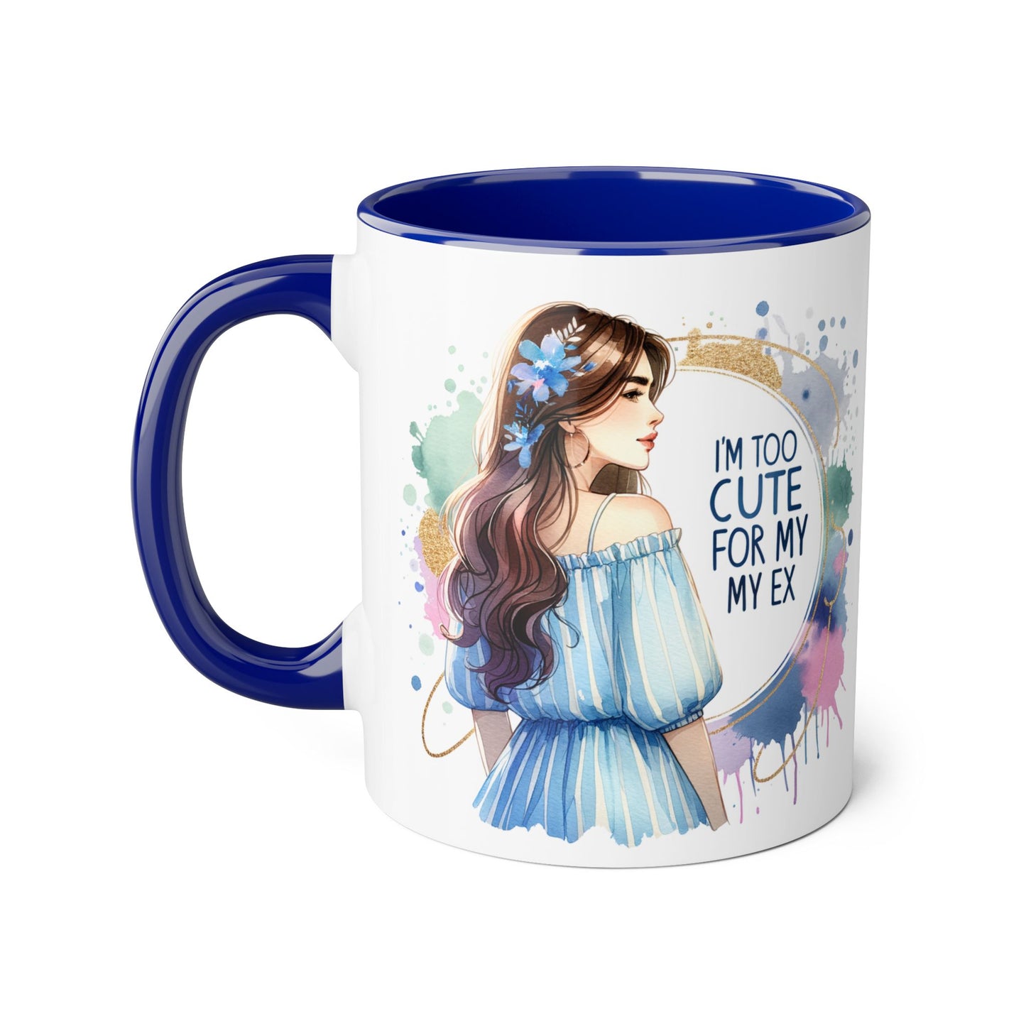 Cute Ex-Quote Accent Mug, Funny Gift for Best Friend, Coffee Lover, Unique kitchen Decor, Cute Quote Mug