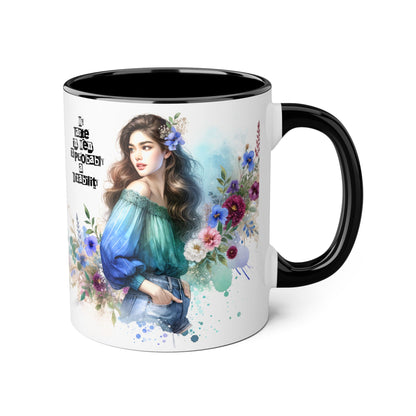 Funny Accent Mug - My Taste in Men is Probably a Disability Humor 11oz Cup