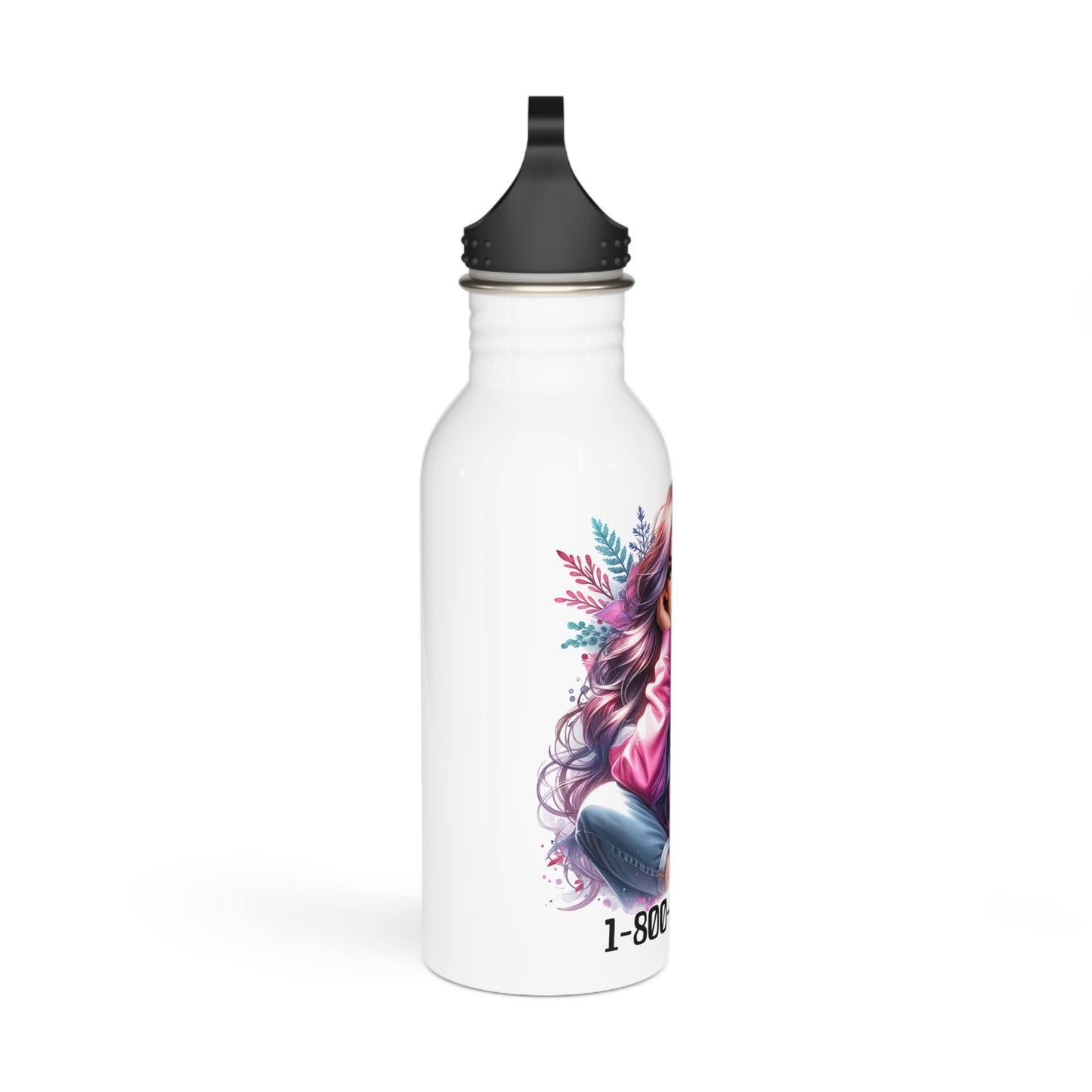 1-800-Boys-Lie Chic Stainless Steel Water Bottle - Trendy Drinkware for Girls, Fitness, Travel, Gifts