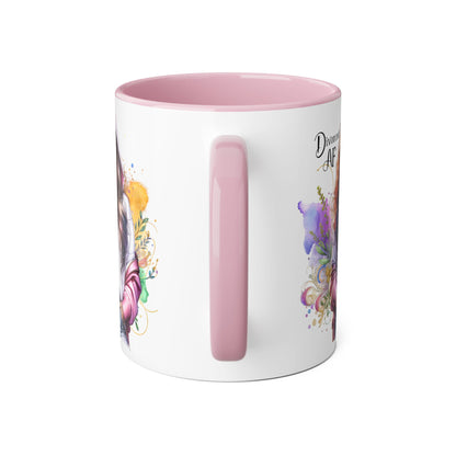 Divorced AF Accent Mug, 11oz - Empowering Coffee Cup for Strong Women, Gift for Divorcee, Self-Care Mug, Celebrate New Beginnings