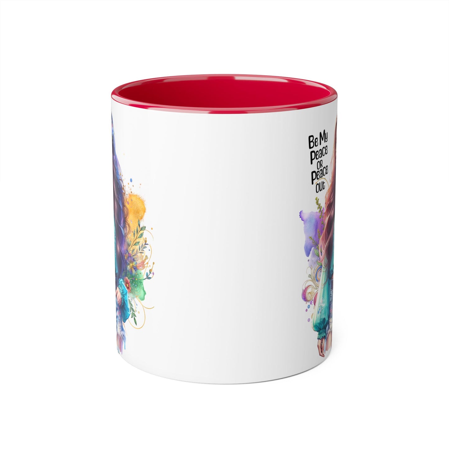 Mug - Be My Peace or Peace Out Accent Mug, 11oz