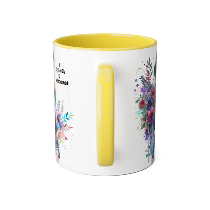 Floral Art Accent Mug - Stay Wild & Nameless, Bohemian Coffee Cup, Floral Gift for Her, Unique Home Decor, Mug for Tea Lovers