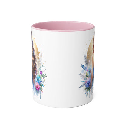 Divorced AF Accent Mug, Floral Coffee Cup, Inspirational Gift for Her, Breakup Recovery, Self-Love Celebrations, Unique Birthday Present
