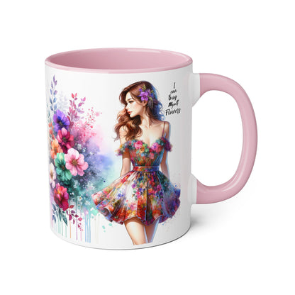 I Can Buy Myself Flowers Accent Mug, 11oz