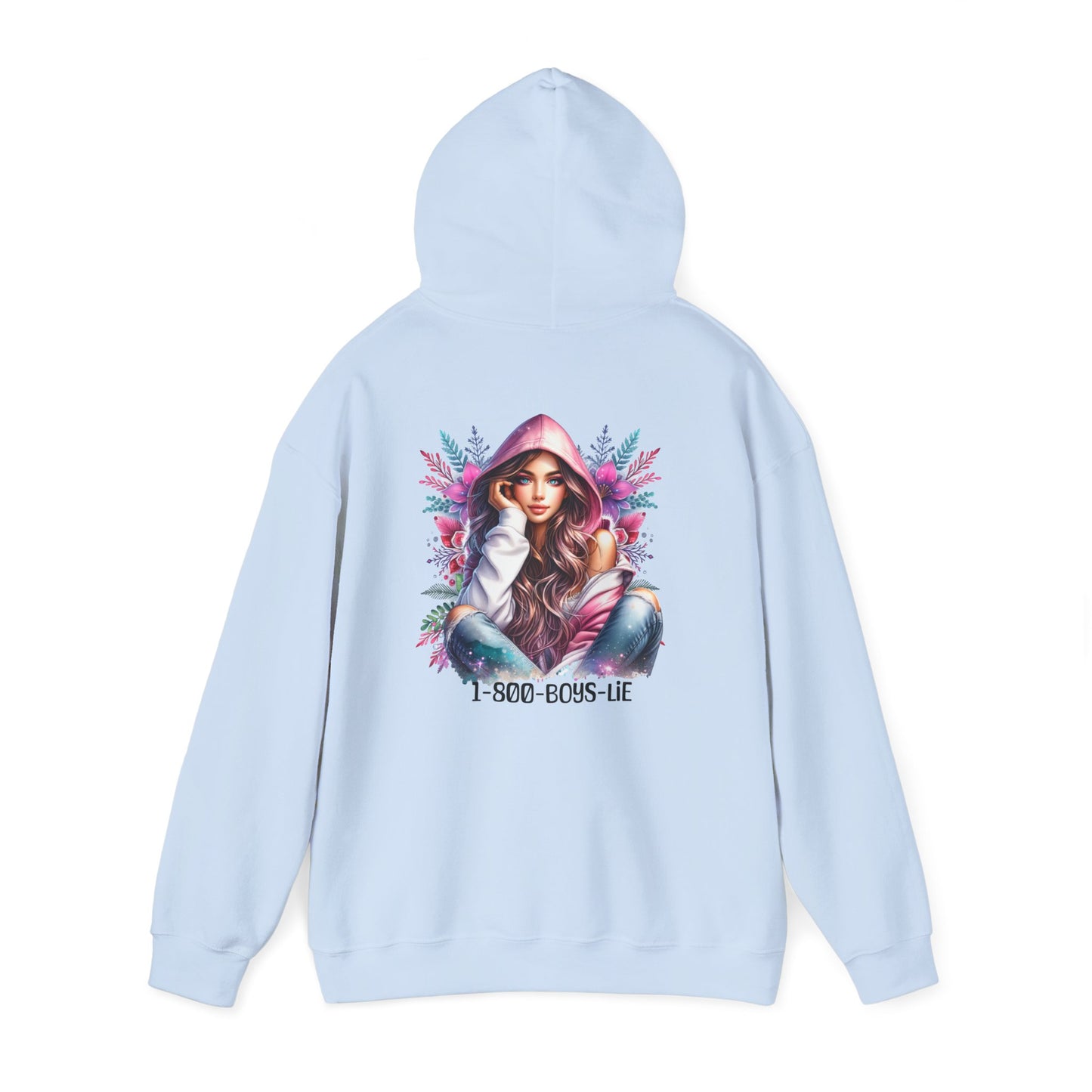 1-800-Boys-Lie Colorful Graphic Hoodie: Fashionable Sweatshirt for Art Lovers, Unisex Casual Wear, Gift for Birthdays, Holidays, Style Statement