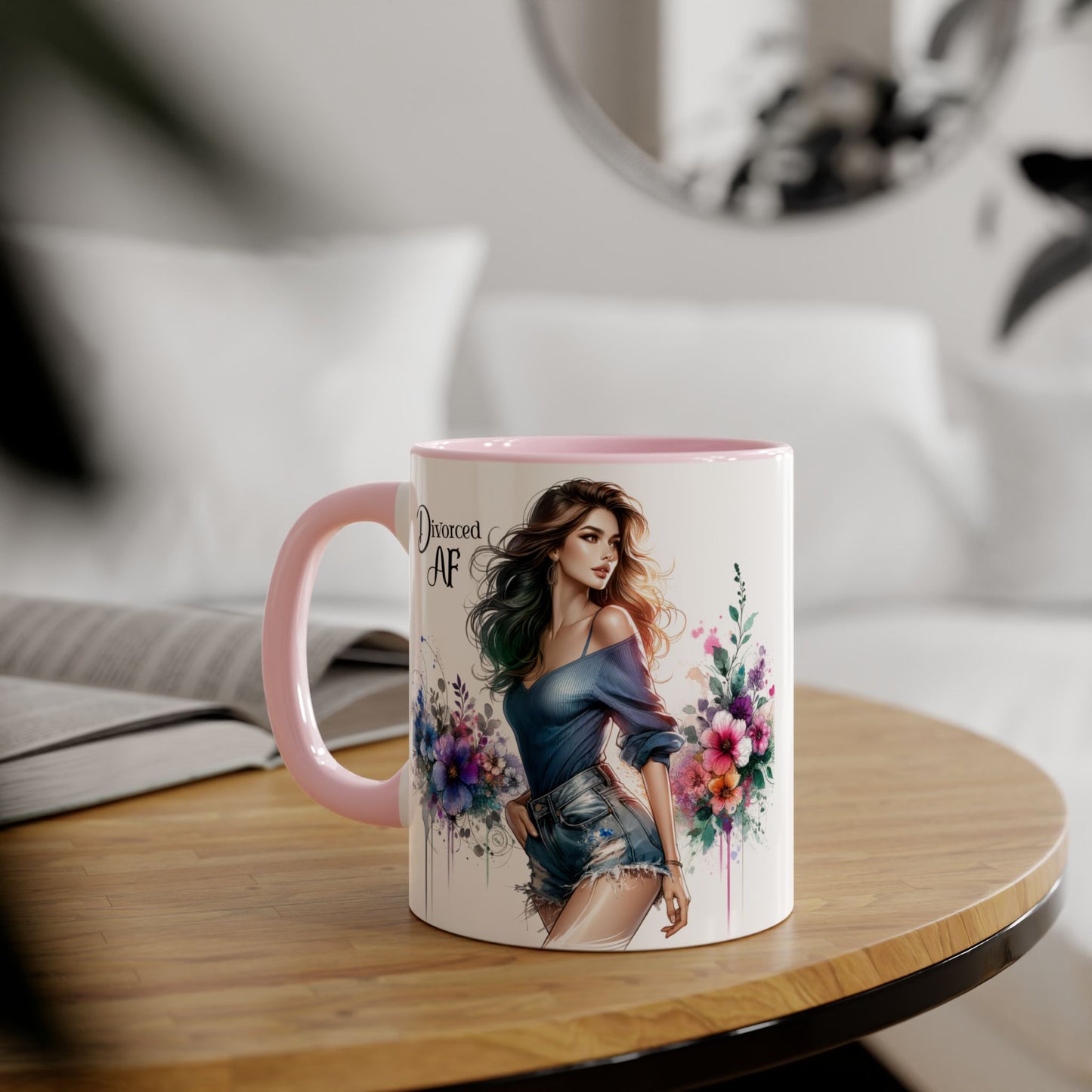 Divorced AF Mug, Stylish Coffee Cup for Newly Single, Empowerment Gift for Her, Celebration of Freedom, Unique Present for Divorcee